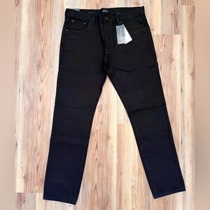 Men’s Italian Designer Black Pure Cotton Jeans 34 x 31